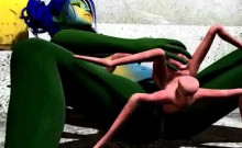 3d Alien Babe Gets Fucked By A Mutated Spider
