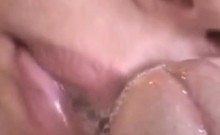 She Licks His Penis While He Tapes Her