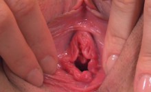 Fervent Chick Is Gaping Narrow Pussy In Closeup And Getting