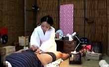 Horny Oriental wife with tiny tits rides a hard dick with g