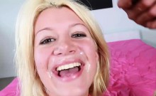 Foxy Blonde Sucks On A Bbc