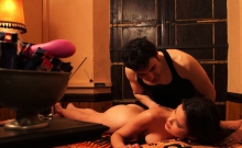 Massaging Spanish Asian Eurobabe
