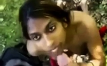 Indian Girl Gets A Facial Outdoors