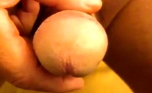 Grandpa Age 67 Smooth Furious Wanking Uncut Cock