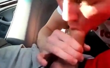 Young Twink Sucks Dick In Car And Swallows