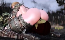 Orc and Nord Girls warriors lesbians and their hot sex