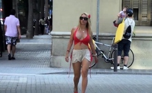 Elisa Dreams Flashing In Public During One Day In Spain