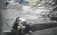 Couple Having Sex Outside